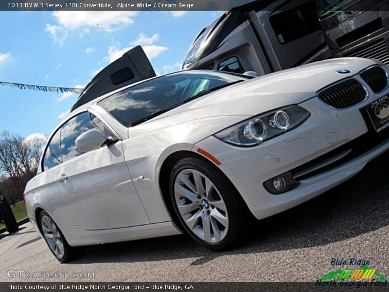 Alpine White / Cream Beige 2013 BMW 3 Series 328i Convertible