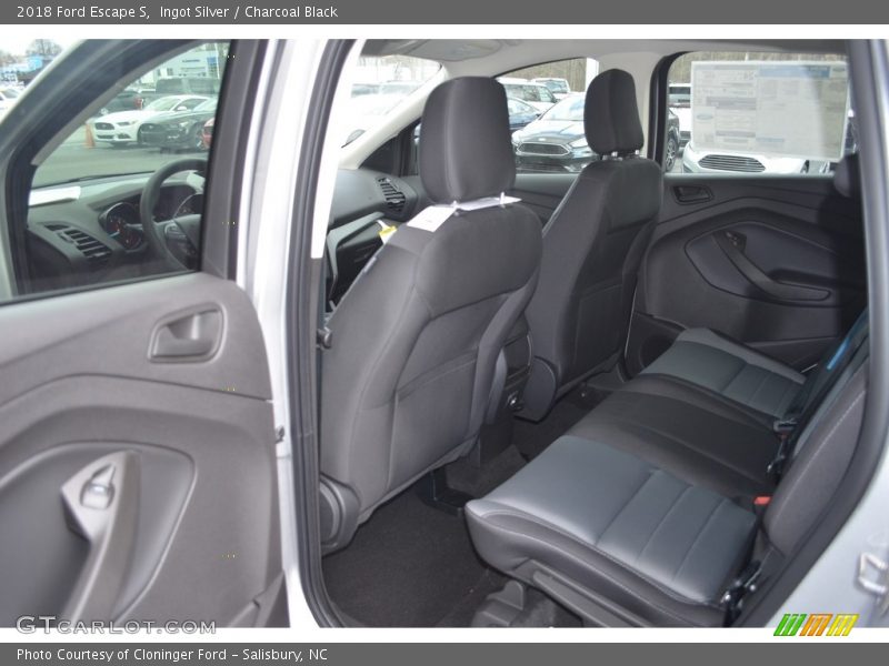 Ingot Silver / Charcoal Black 2018 Ford Escape S