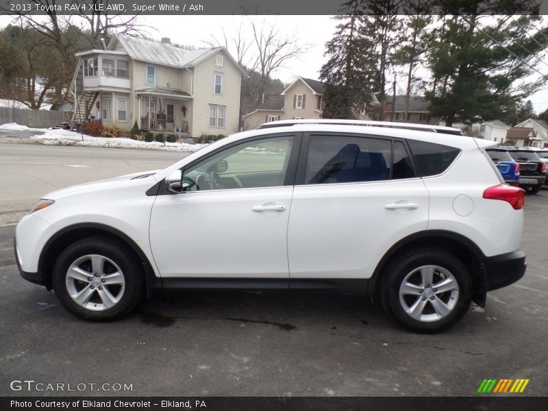 Super White / Ash 2013 Toyota RAV4 XLE AWD