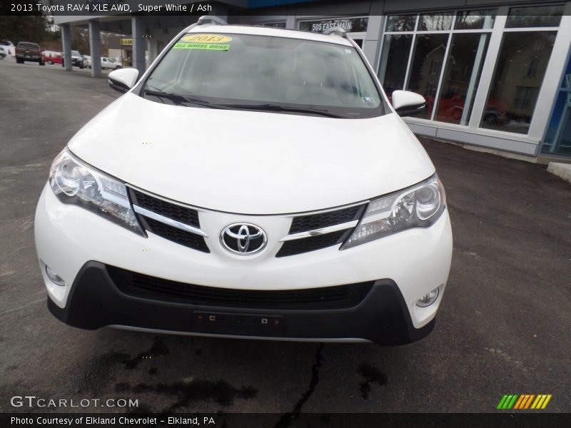 Super White / Ash 2013 Toyota RAV4 XLE AWD