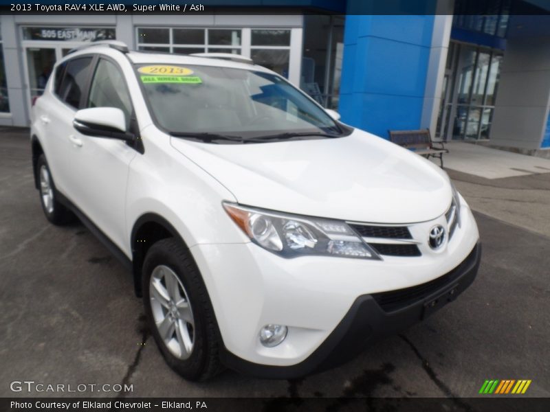 Super White / Ash 2013 Toyota RAV4 XLE AWD