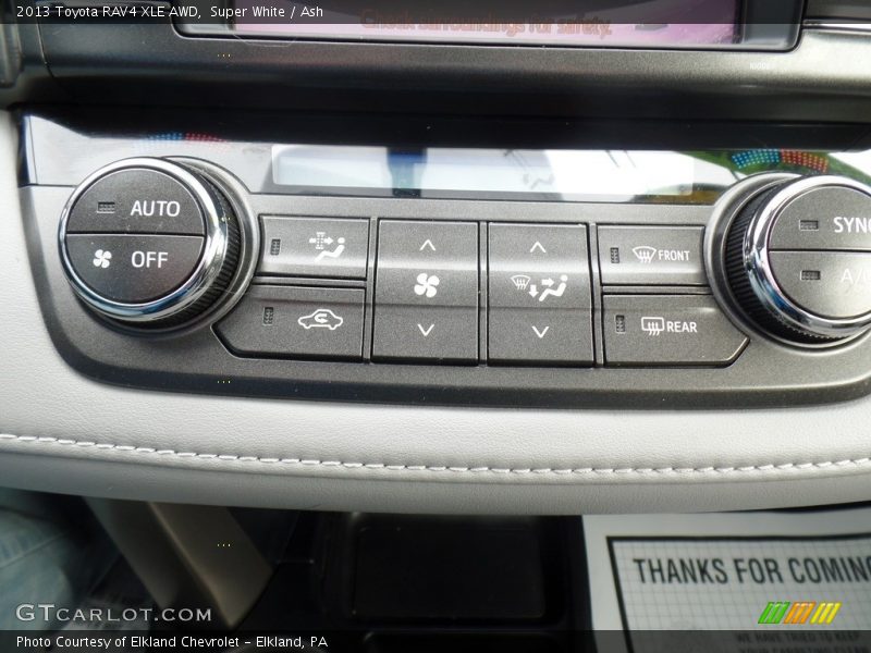 Super White / Ash 2013 Toyota RAV4 XLE AWD