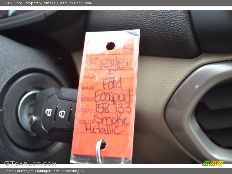 Smoke / Medium Light Stone 2018 Ford EcoSport S