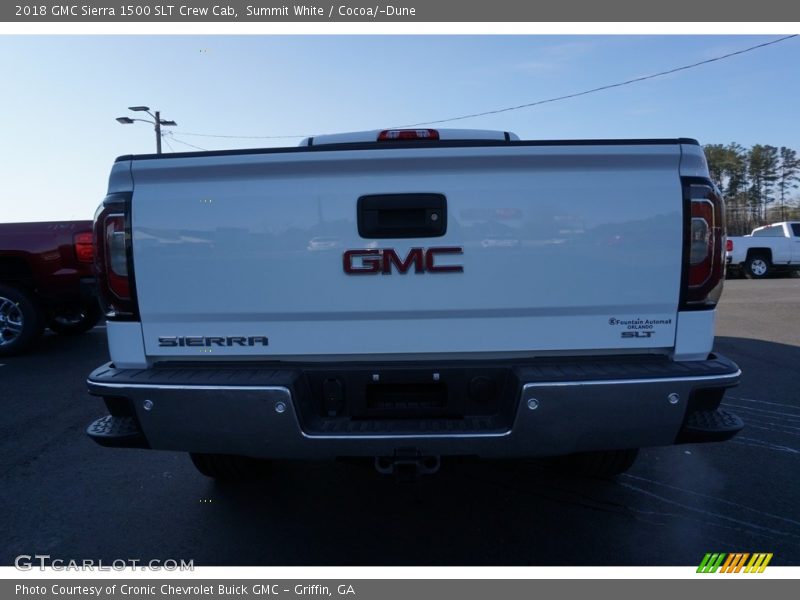 Summit White / Cocoa/­Dune 2018 GMC Sierra 1500 SLT Crew Cab