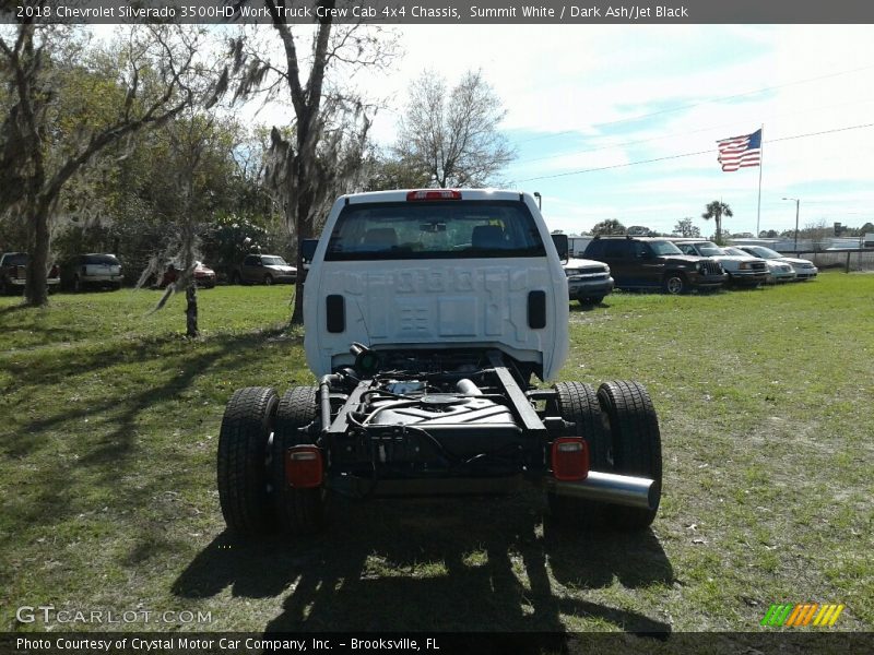 Summit White / Dark Ash/Jet Black 2018 Chevrolet Silverado 3500HD Work Truck Crew Cab 4x4 Chassis