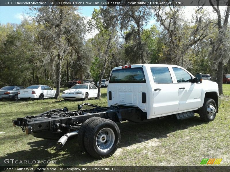 Summit White / Dark Ash/Jet Black 2018 Chevrolet Silverado 3500HD Work Truck Crew Cab 4x4 Chassis