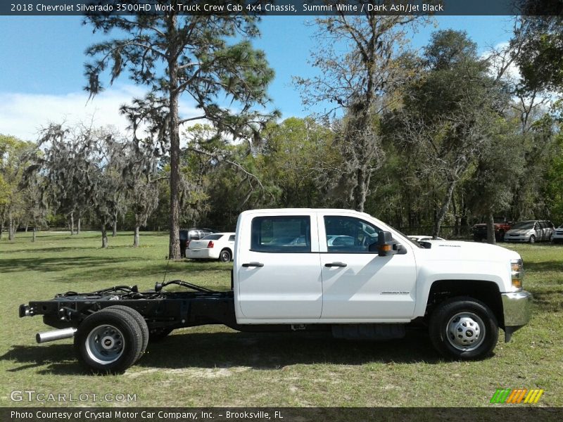 Summit White / Dark Ash/Jet Black 2018 Chevrolet Silverado 3500HD Work Truck Crew Cab 4x4 Chassis