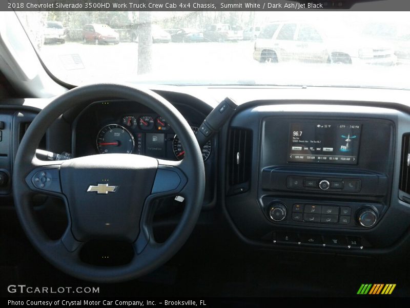 Summit White / Dark Ash/Jet Black 2018 Chevrolet Silverado 3500HD Work Truck Crew Cab 4x4 Chassis