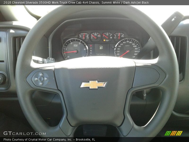 Summit White / Dark Ash/Jet Black 2018 Chevrolet Silverado 3500HD Work Truck Crew Cab 4x4 Chassis
