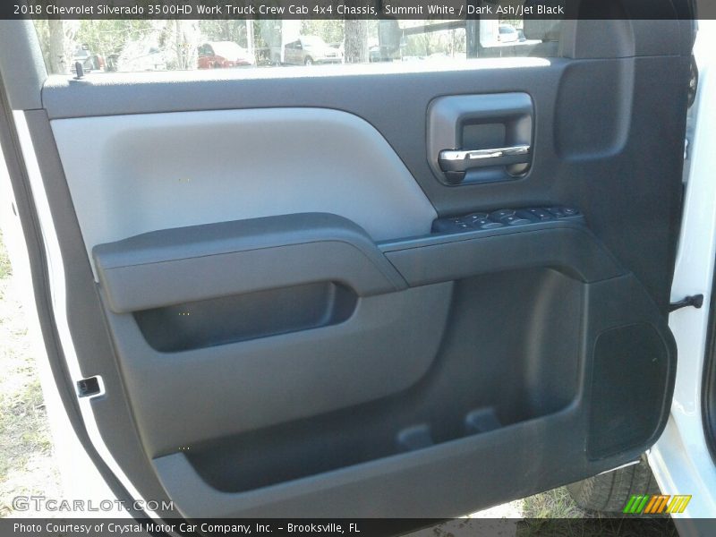 Summit White / Dark Ash/Jet Black 2018 Chevrolet Silverado 3500HD Work Truck Crew Cab 4x4 Chassis