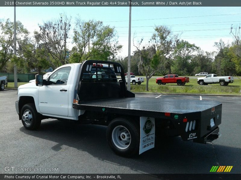 Summit White / Dark Ash/Jet Black 2018 Chevrolet Silverado 3500HD Work Truck Regular Cab 4x4 Stake Truck