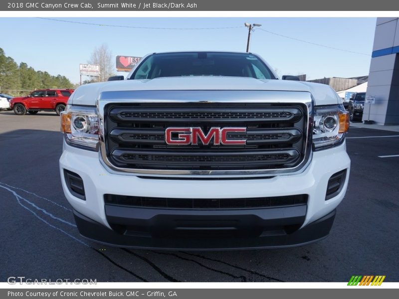 Summit White / Jet Black/Dark Ash 2018 GMC Canyon Crew Cab
