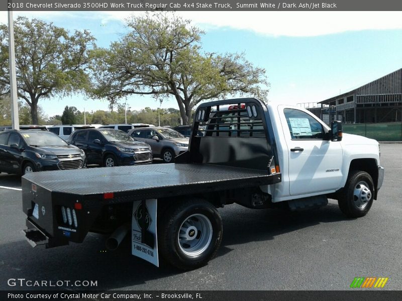 Summit White / Dark Ash/Jet Black 2018 Chevrolet Silverado 3500HD Work Truck Regular Cab 4x4 Stake Truck