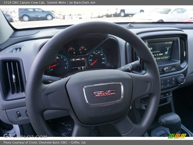 Summit White / Jet Black/Dark Ash 2018 GMC Canyon Crew Cab