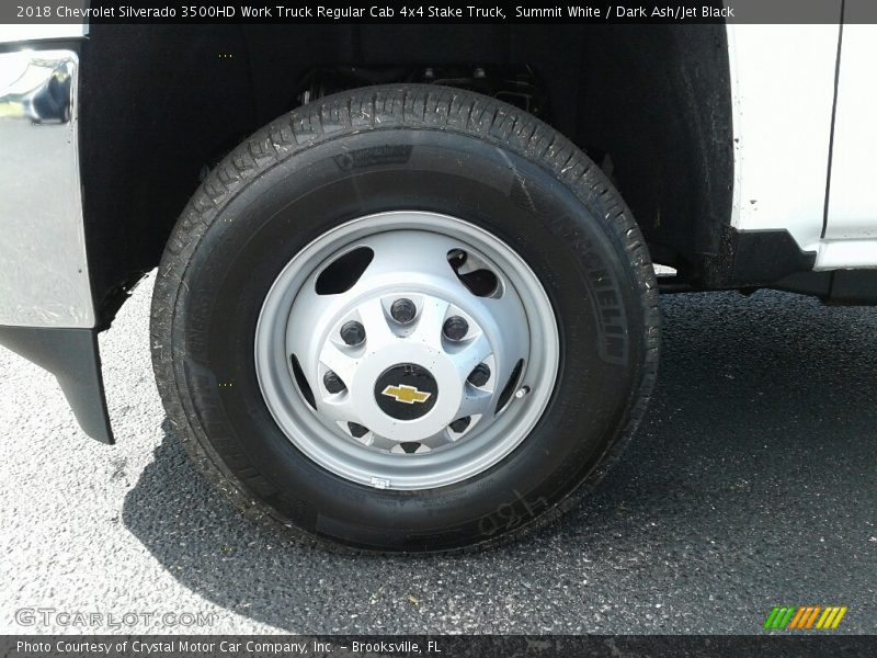 Summit White / Dark Ash/Jet Black 2018 Chevrolet Silverado 3500HD Work Truck Regular Cab 4x4 Stake Truck