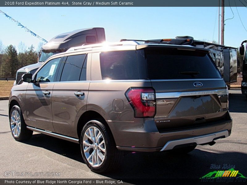 Stone Gray / Medium Soft Ceramic 2018 Ford Expedition Platinum 4x4