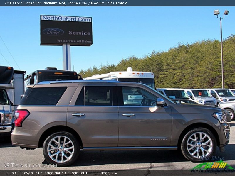 Stone Gray / Medium Soft Ceramic 2018 Ford Expedition Platinum 4x4