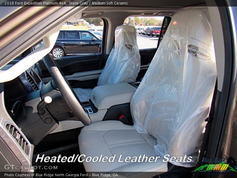 Stone Gray / Medium Soft Ceramic 2018 Ford Expedition Platinum 4x4