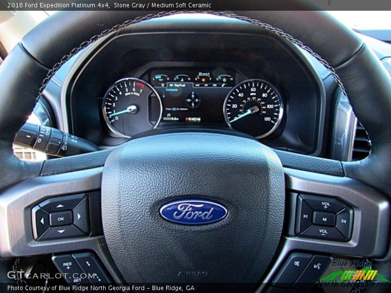 Stone Gray / Medium Soft Ceramic 2018 Ford Expedition Platinum 4x4