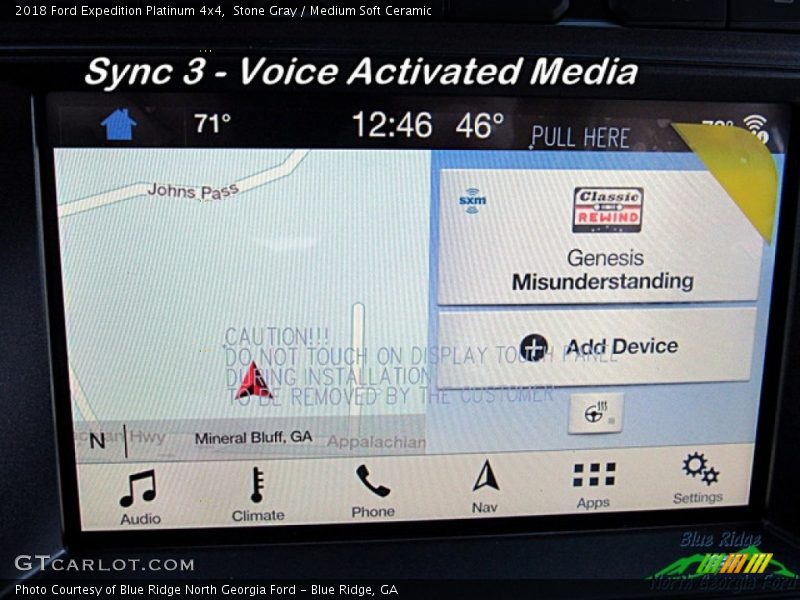 Stone Gray / Medium Soft Ceramic 2018 Ford Expedition Platinum 4x4