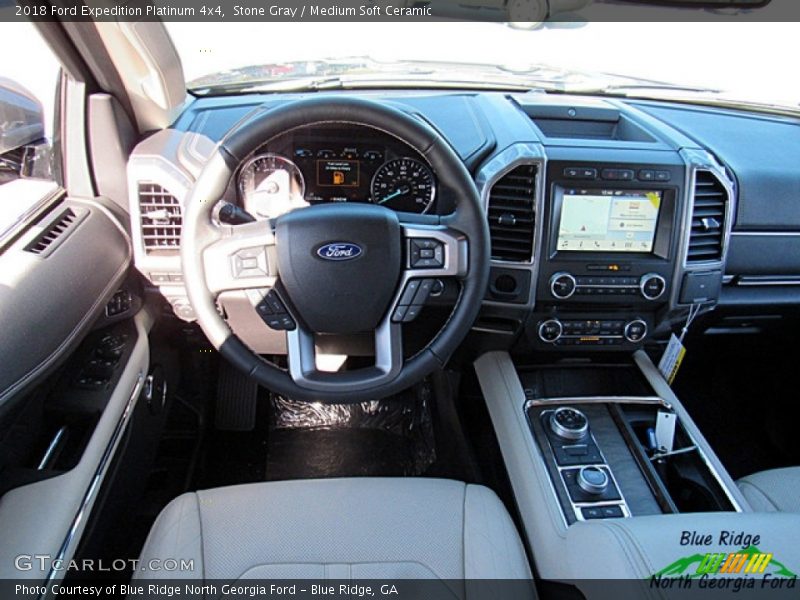 Stone Gray / Medium Soft Ceramic 2018 Ford Expedition Platinum 4x4