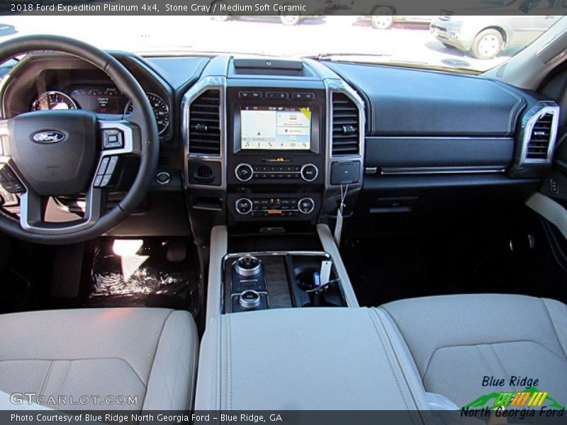 Stone Gray / Medium Soft Ceramic 2018 Ford Expedition Platinum 4x4