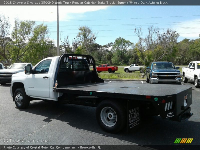 Summit White / Dark Ash/Jet Black 2018 Chevrolet Silverado 3500HD Work Truck Regular Cab 4x4 Stake Truck