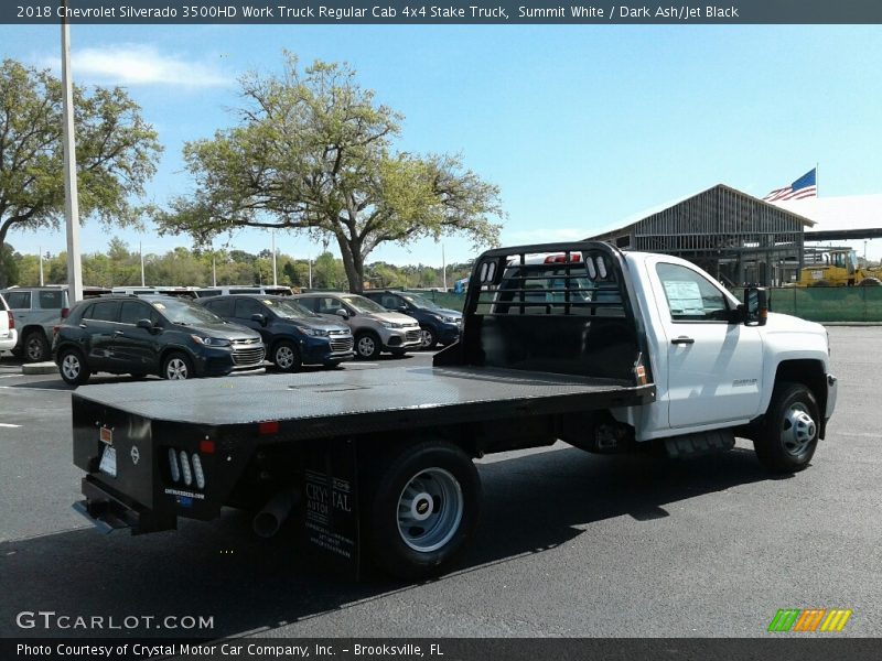 Summit White / Dark Ash/Jet Black 2018 Chevrolet Silverado 3500HD Work Truck Regular Cab 4x4 Stake Truck