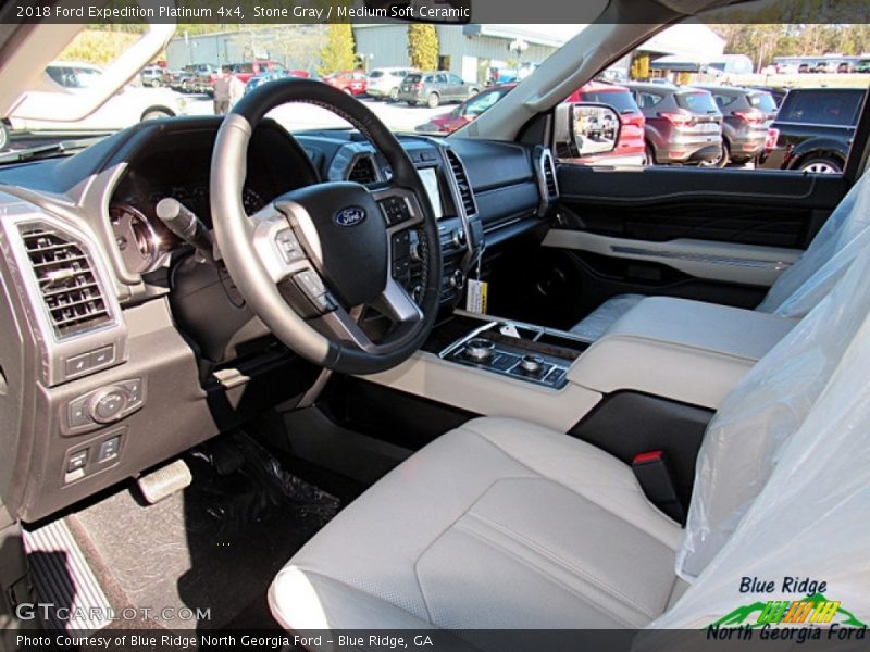Stone Gray / Medium Soft Ceramic 2018 Ford Expedition Platinum 4x4
