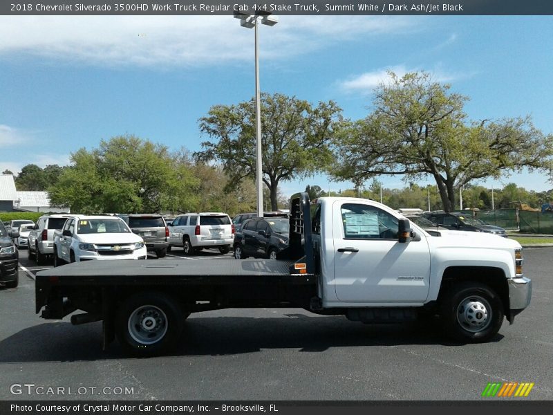 Summit White / Dark Ash/Jet Black 2018 Chevrolet Silverado 3500HD Work Truck Regular Cab 4x4 Stake Truck