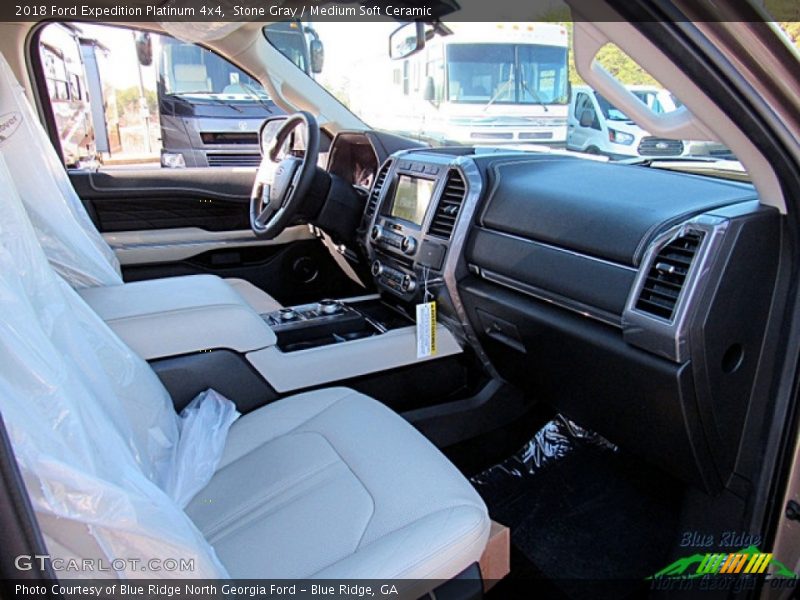Stone Gray / Medium Soft Ceramic 2018 Ford Expedition Platinum 4x4