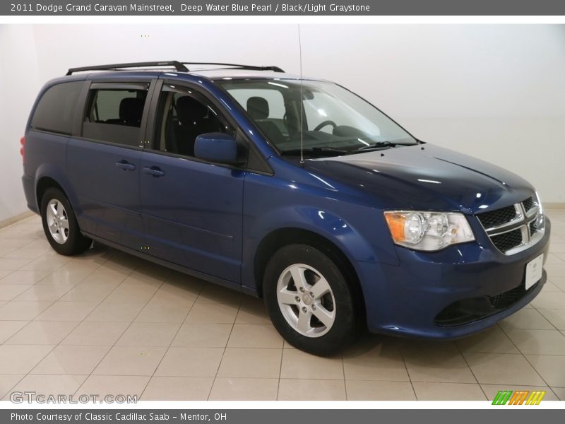 Deep Water Blue Pearl / Black/Light Graystone 2011 Dodge Grand Caravan Mainstreet