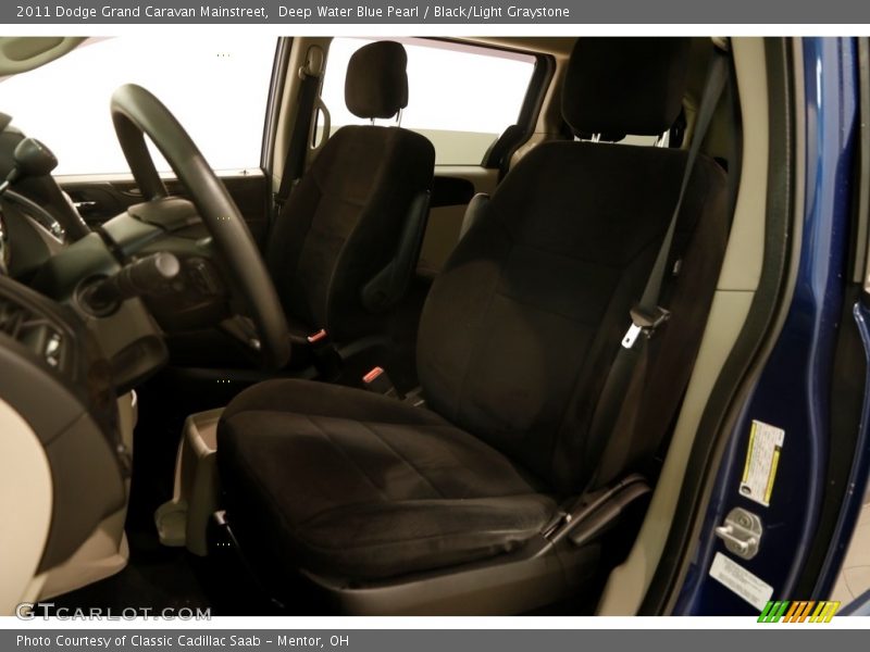 Deep Water Blue Pearl / Black/Light Graystone 2011 Dodge Grand Caravan Mainstreet