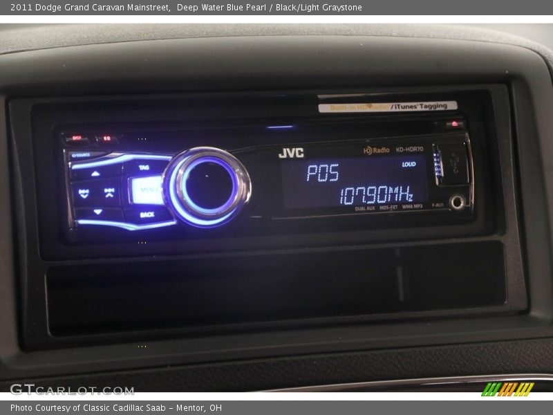 Deep Water Blue Pearl / Black/Light Graystone 2011 Dodge Grand Caravan Mainstreet