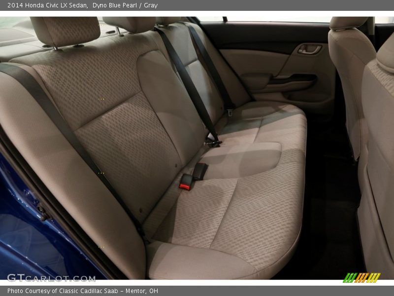 Dyno Blue Pearl / Gray 2014 Honda Civic LX Sedan
