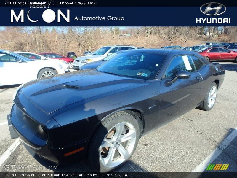 Destroyer Gray / Black 2018 Dodge Challenger R/T