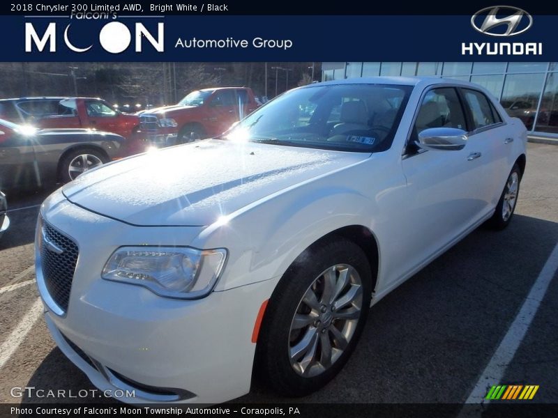 Bright White / Black 2018 Chrysler 300 Limited AWD