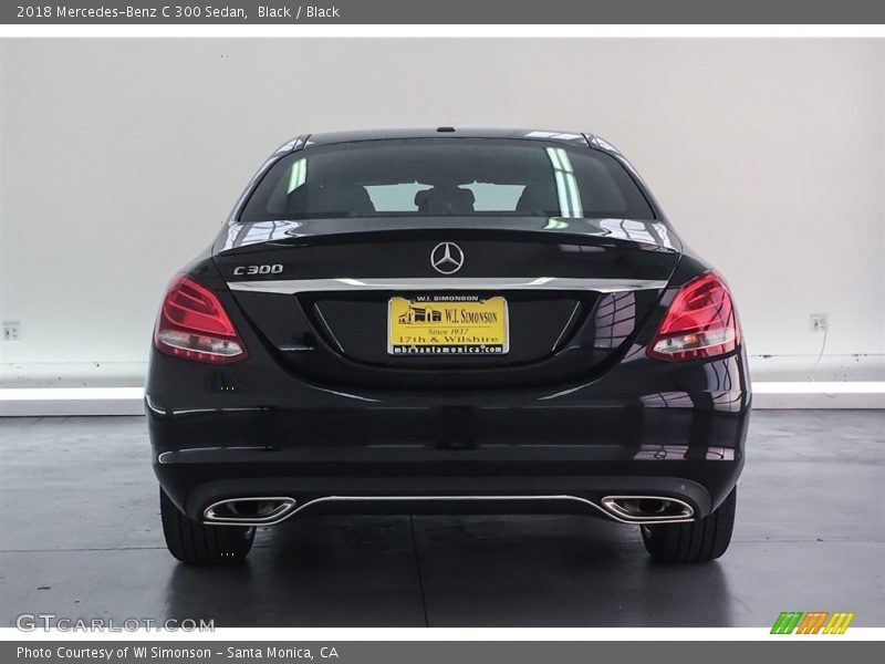 Black / Black 2018 Mercedes-Benz C 300 Sedan