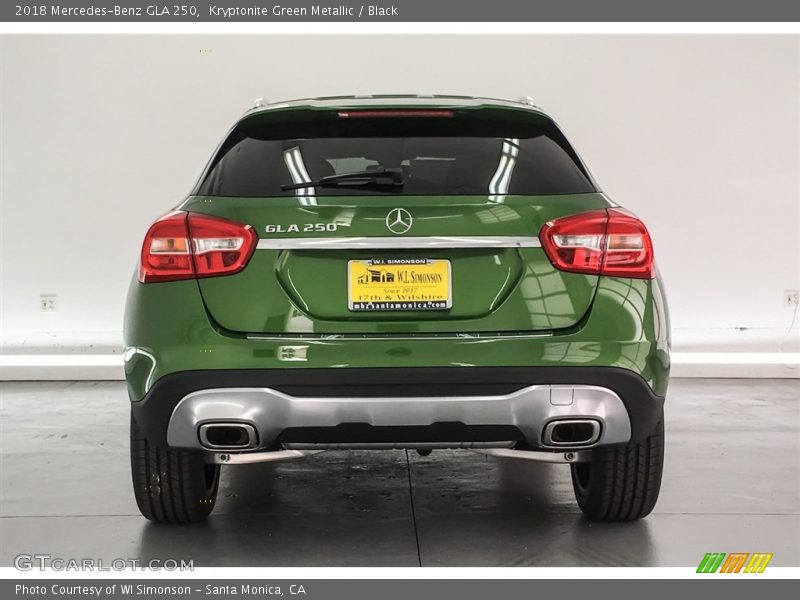 Kryptonite Green Metallic / Black 2018 Mercedes-Benz GLA 250