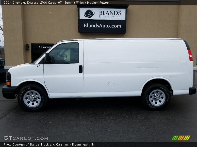 Summit White / Medium Pewter 2014 Chevrolet Express 1500 Cargo WT