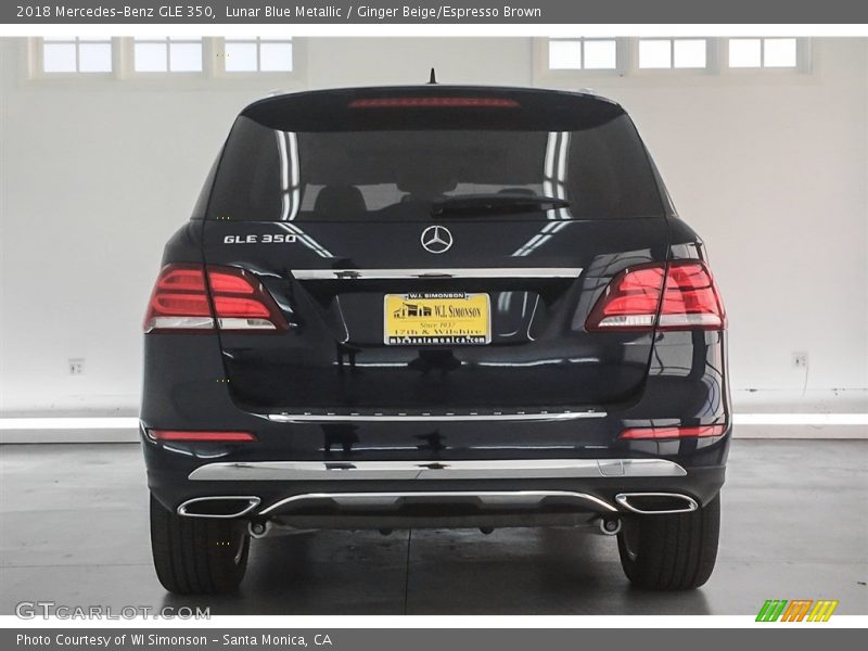 Lunar Blue Metallic / Ginger Beige/Espresso Brown 2018 Mercedes-Benz GLE 350