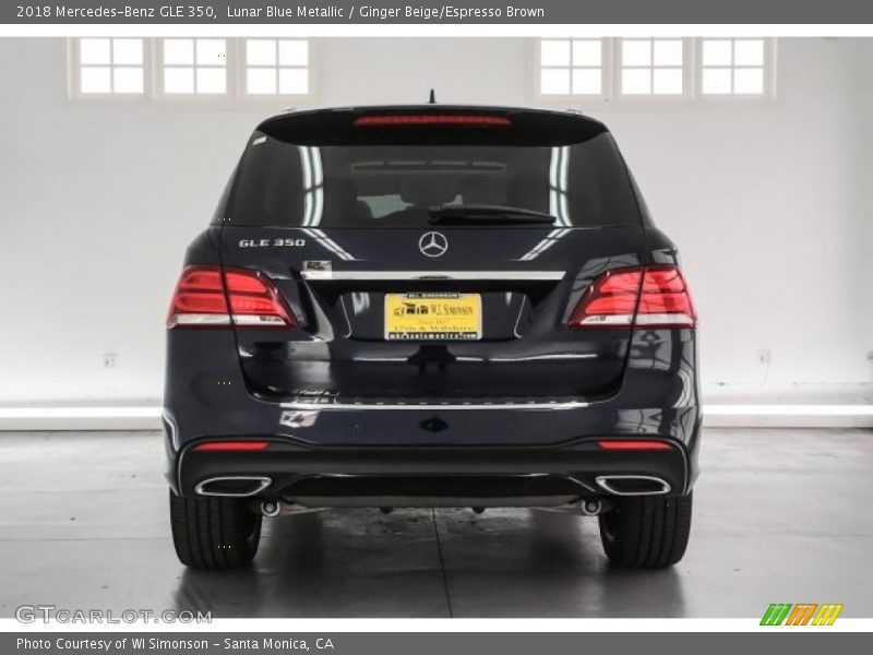Lunar Blue Metallic / Ginger Beige/Espresso Brown 2018 Mercedes-Benz GLE 350