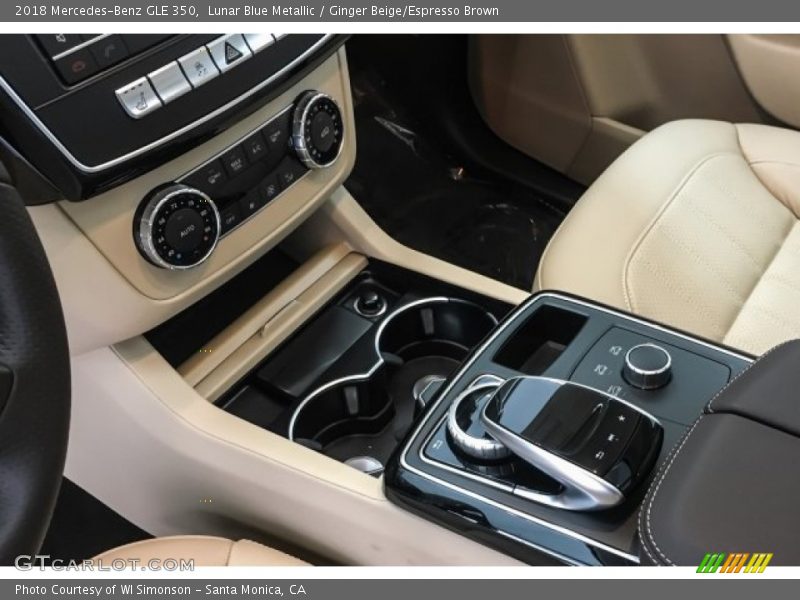 Lunar Blue Metallic / Ginger Beige/Espresso Brown 2018 Mercedes-Benz GLE 350