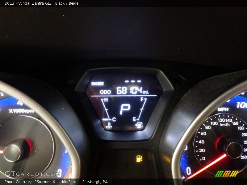 Black / Beige 2013 Hyundai Elantra GLS