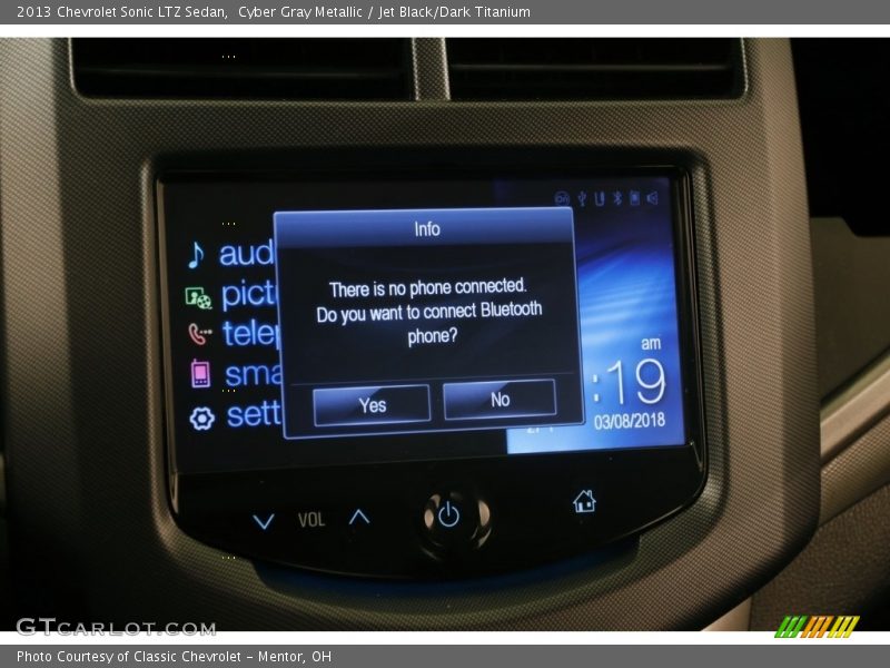 Cyber Gray Metallic / Jet Black/Dark Titanium 2013 Chevrolet Sonic LTZ Sedan