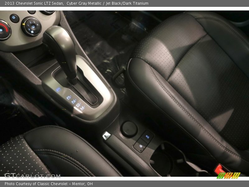 Cyber Gray Metallic / Jet Black/Dark Titanium 2013 Chevrolet Sonic LTZ Sedan