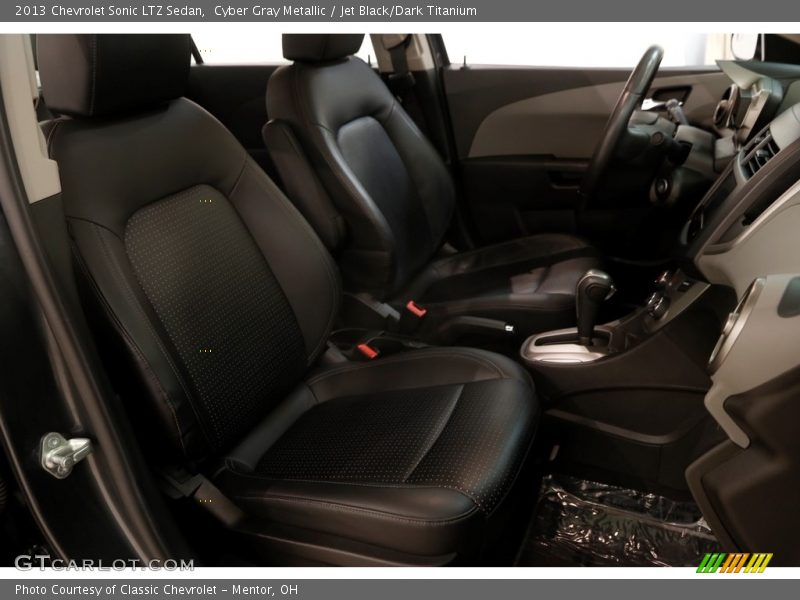 Cyber Gray Metallic / Jet Black/Dark Titanium 2013 Chevrolet Sonic LTZ Sedan