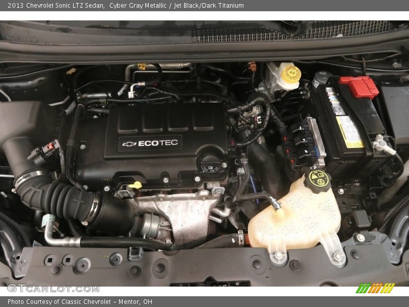 Cyber Gray Metallic / Jet Black/Dark Titanium 2013 Chevrolet Sonic LTZ Sedan