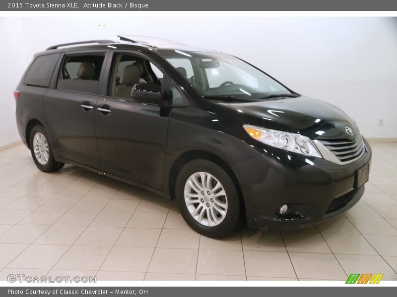 Attitude Black / Bisque 2015 Toyota Sienna XLE