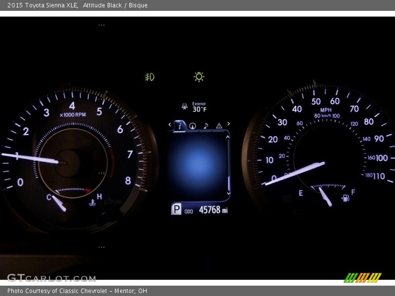 Attitude Black / Bisque 2015 Toyota Sienna XLE